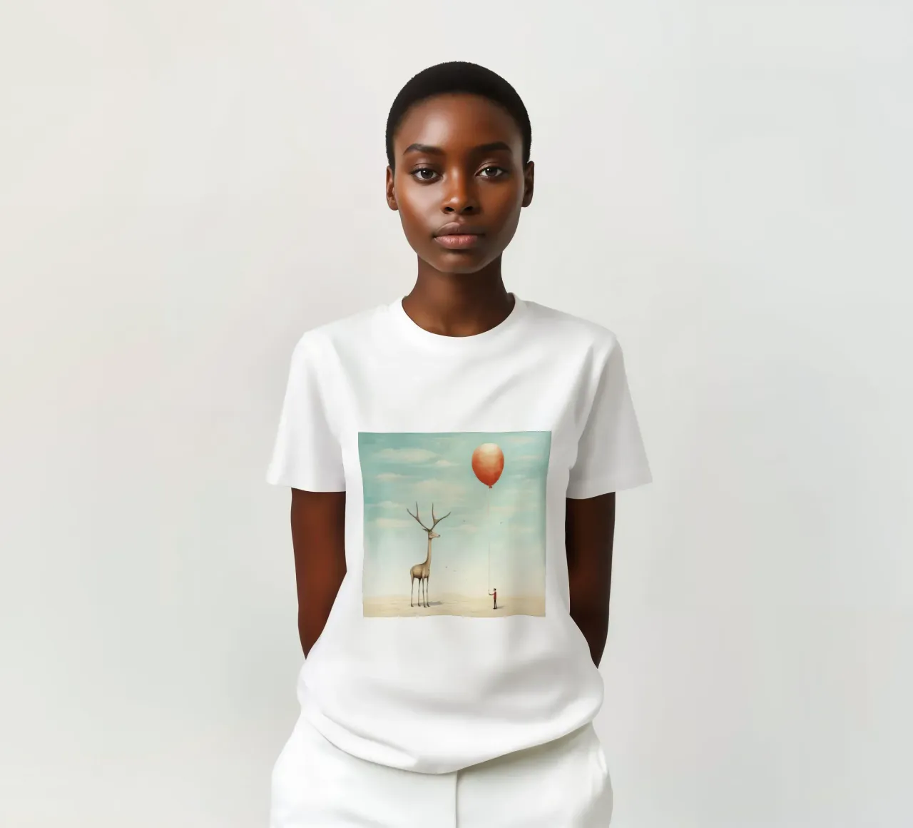Gazzella minima 4 t-shirt da Minimal Animal Art