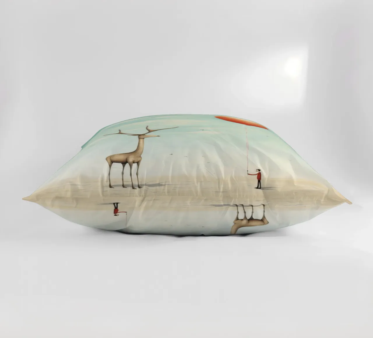 Gazzella minima 4 cuscino da Minimal Animal Art