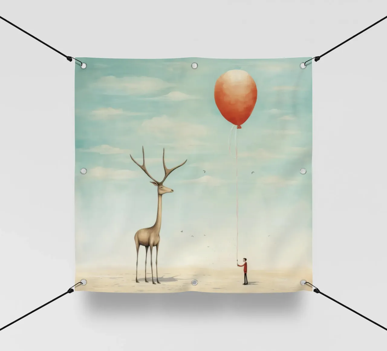Gazzella minima 4 telo in pvc da Minimal Animal Art