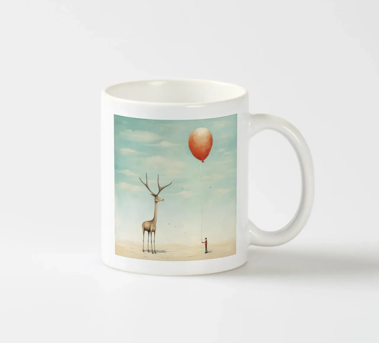 Gazzella minima 4 tazza in ceramica da Minimal Animal Art