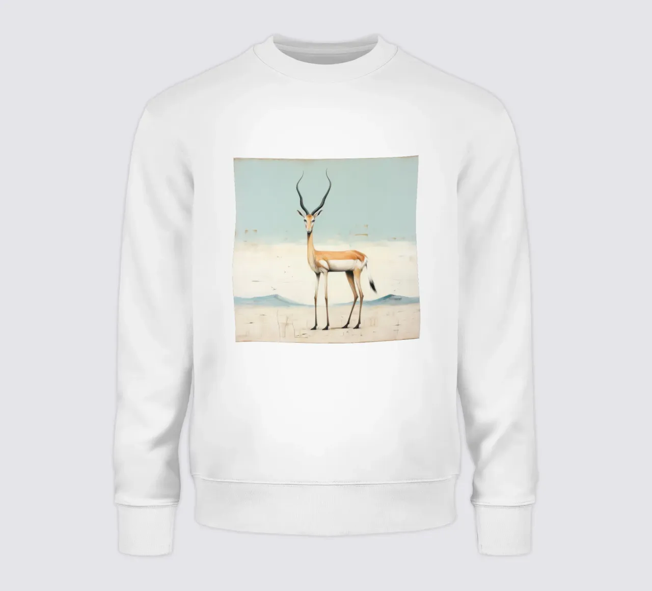 Gazzella minima 1 felpa da Minimal Animal Art