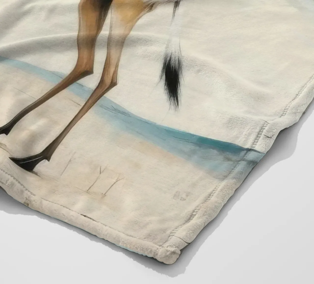 Gazzella minima 1 coperta in pile da Minimal Animal Art