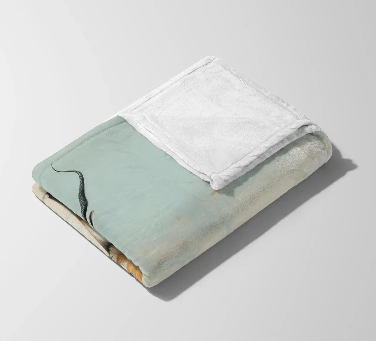 Gazzella minima 1 coperta in pile da Minimal Animal Art
