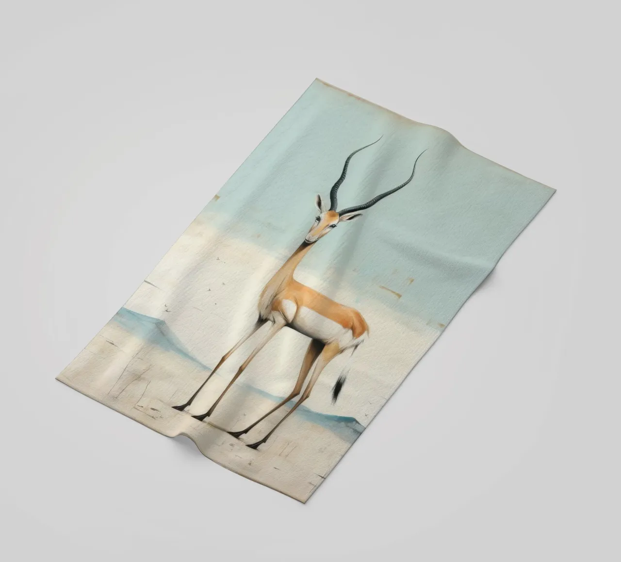 Gazzella minima 1 telo mare da Minimal Animal Art