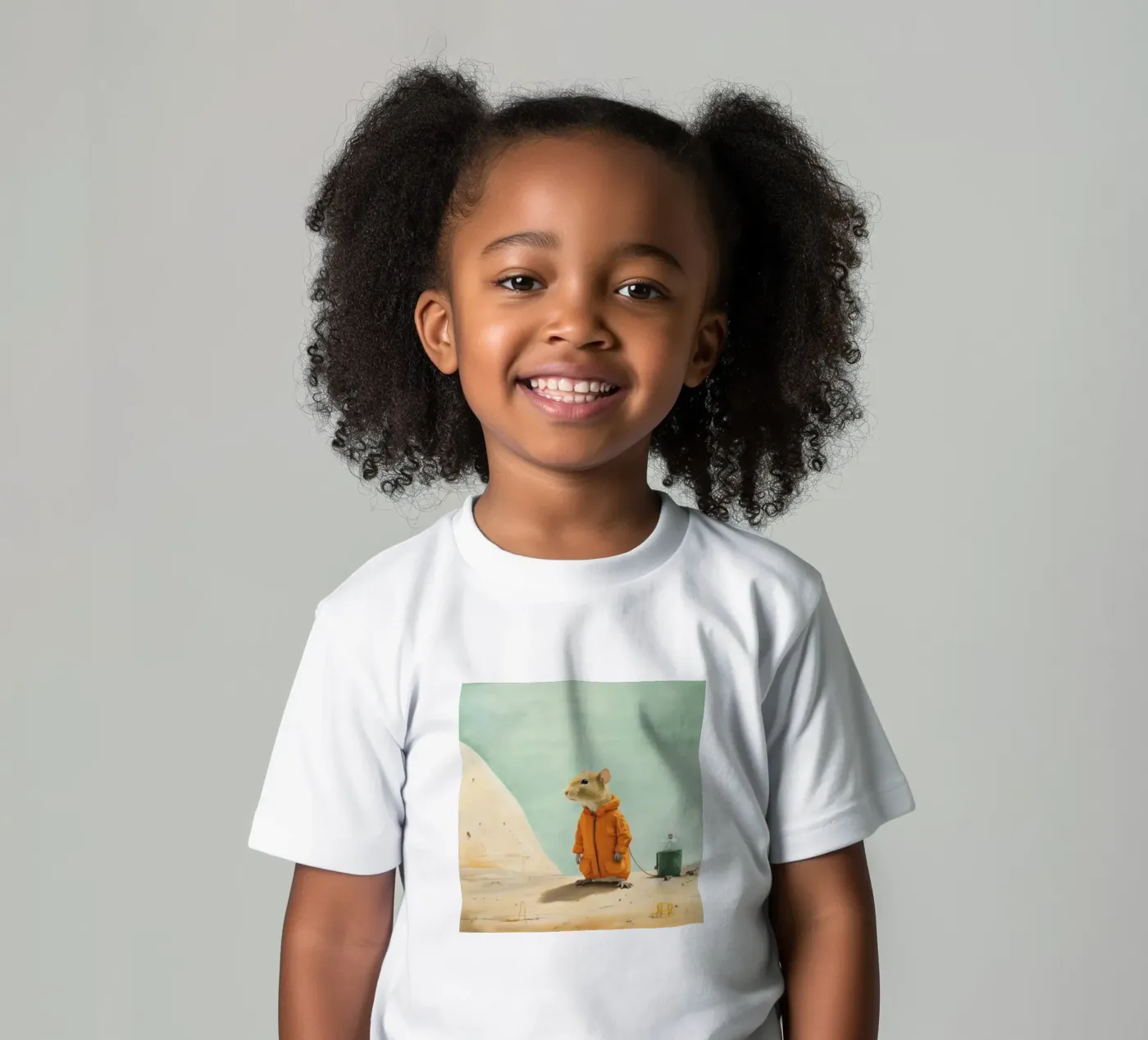 Minimal Gerbil t-shirt bambini da Minimal Animal Art