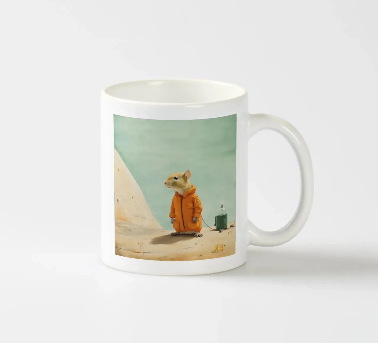 Gerbillo minimo 2 tazza in ceramica da Minimal Animal Art
