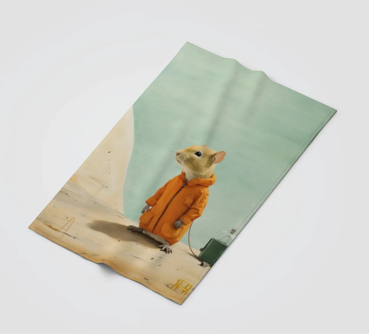 Gerbillo minimo 2 coperta in pile da Minimal Animal Art
