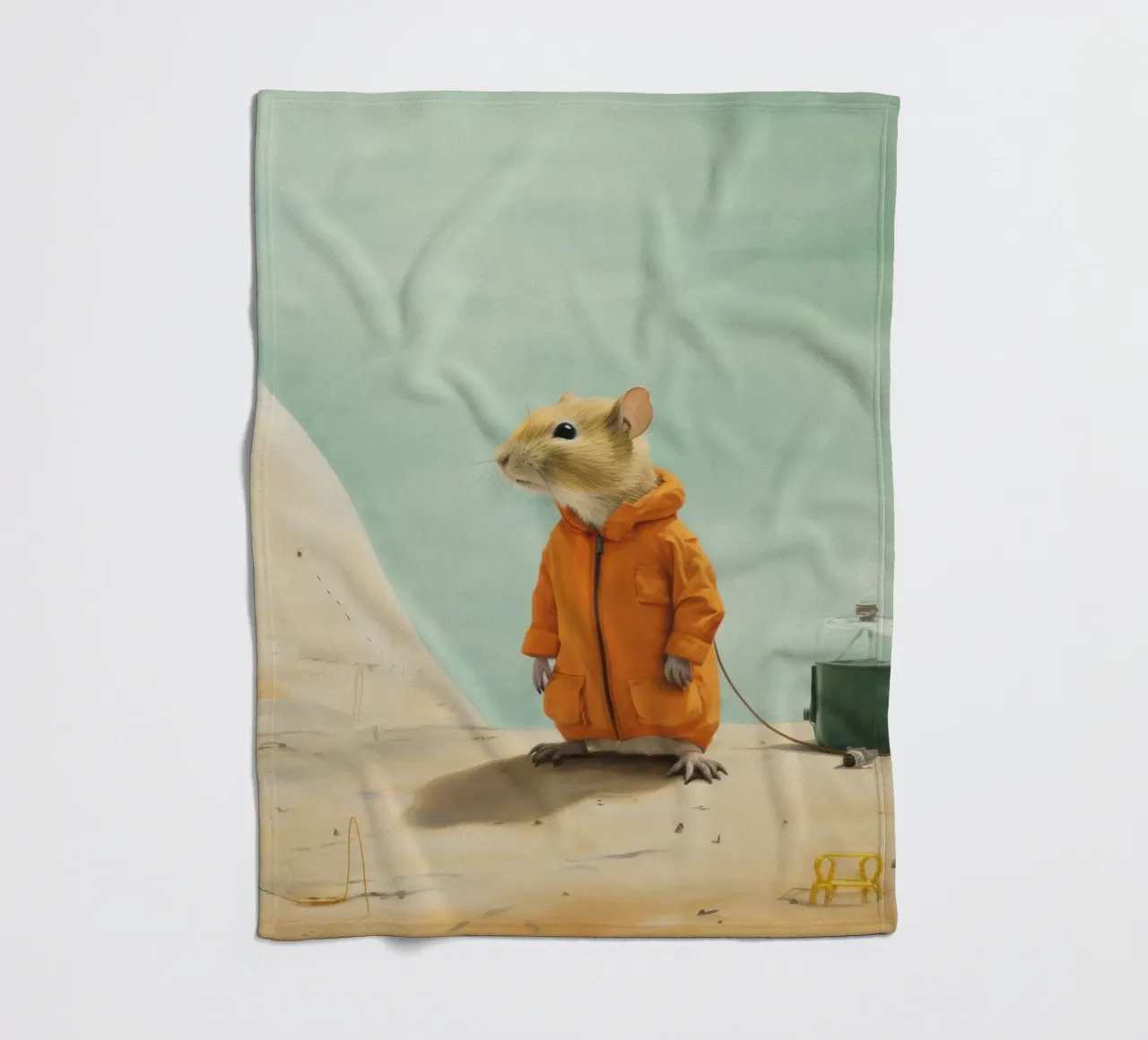 Gerbillo minimo 2 coperta in pile da Minimal Animal Art