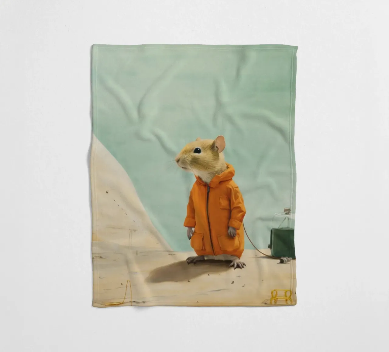 Gerbillo minimo 2 coperta in pile da Minimal Animal Art