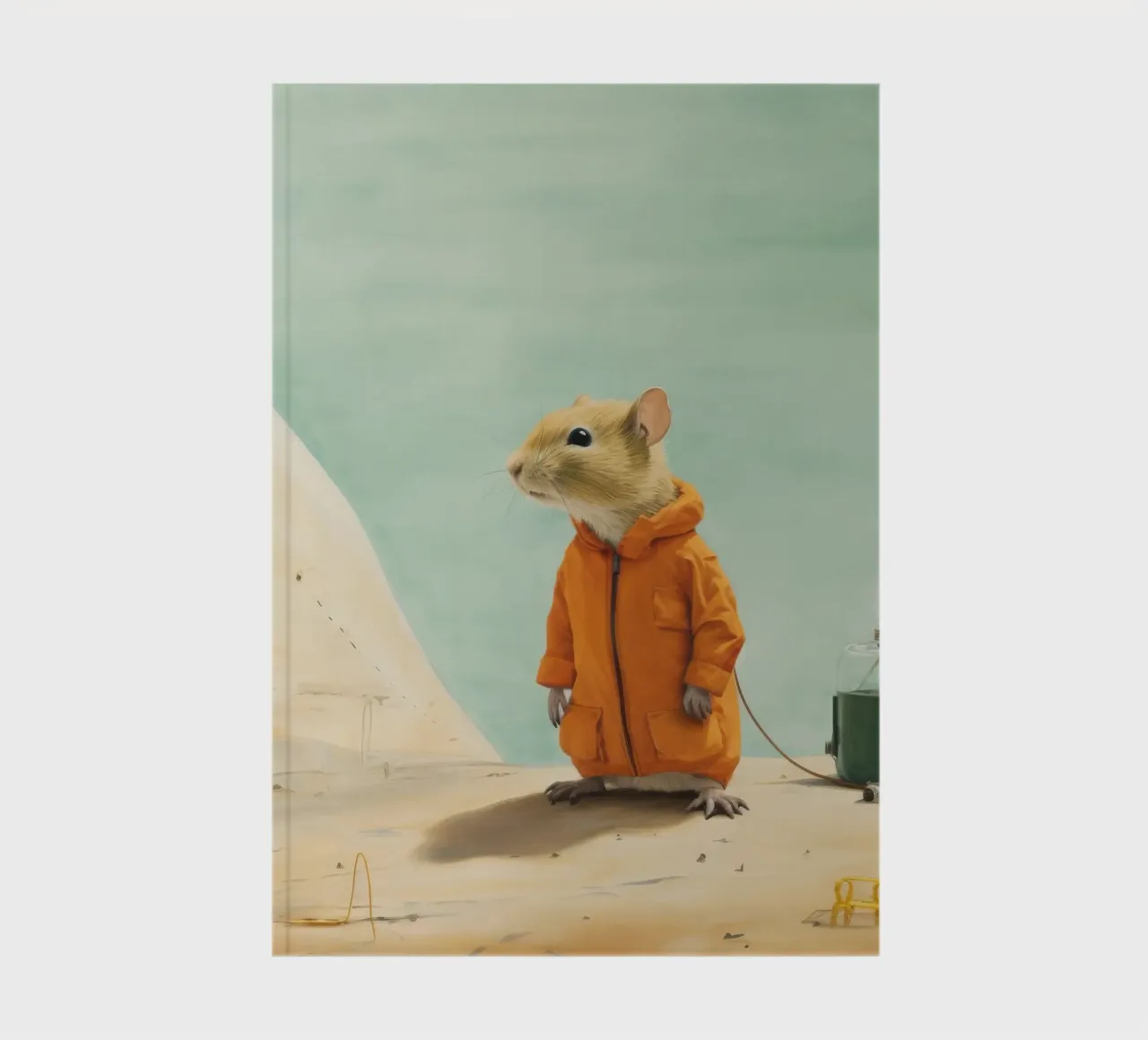 Minimal Gerbil 2 notebook by Minimal Animal Art