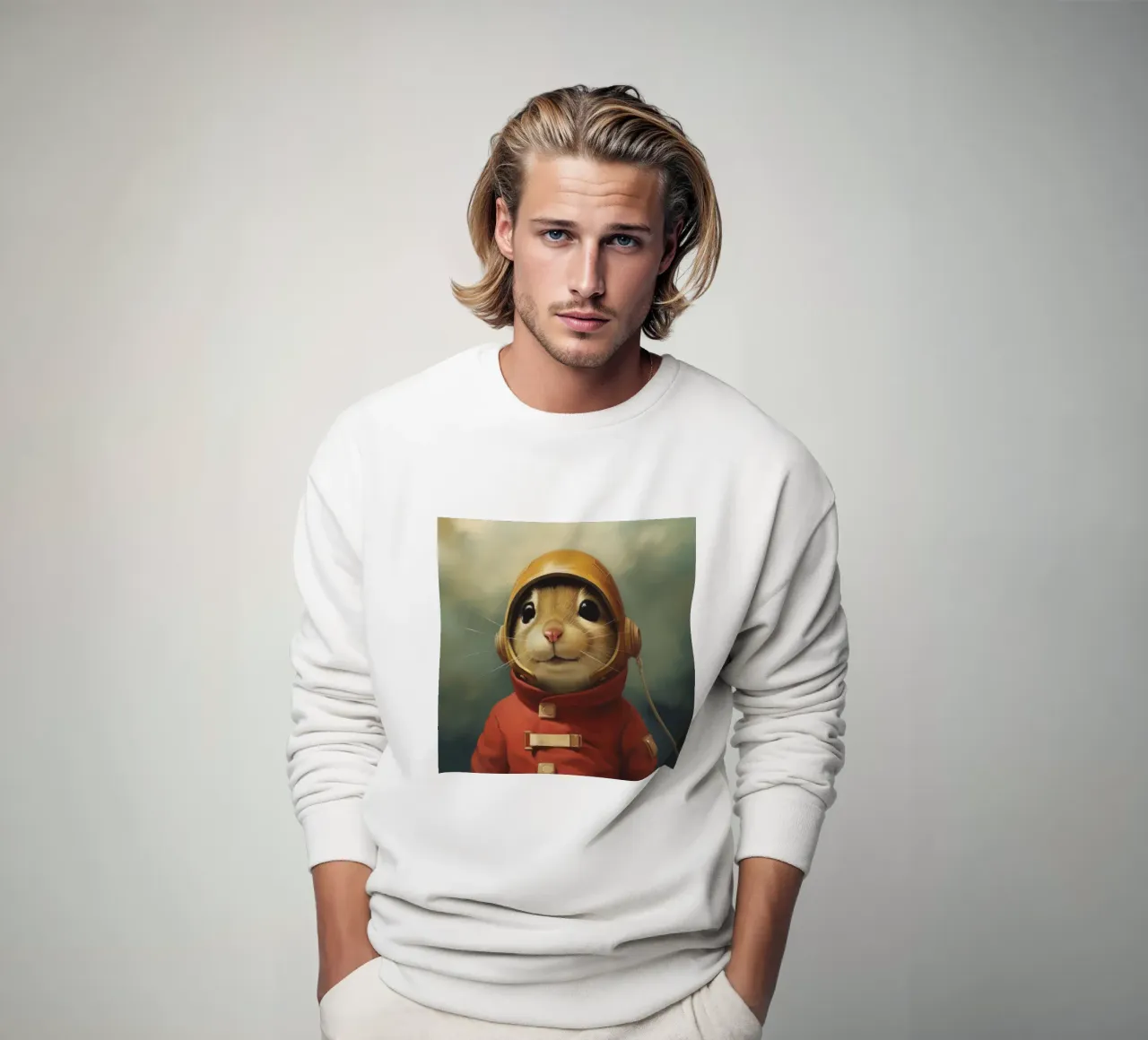 Gerbillo minimo 3 felpa da Minimal Animal Art