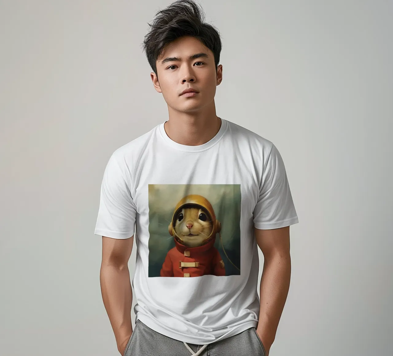 Gerbillo minimo 3 t-shirt da Minimal Animal Art