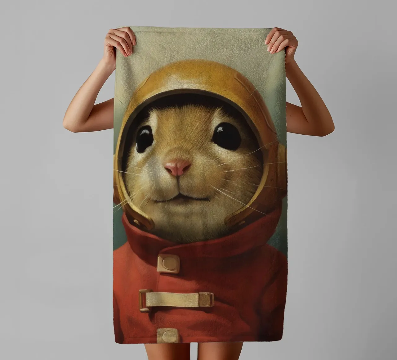 Gerbillo minimo 3 asciugamano da bagno da Minimal Animal Art