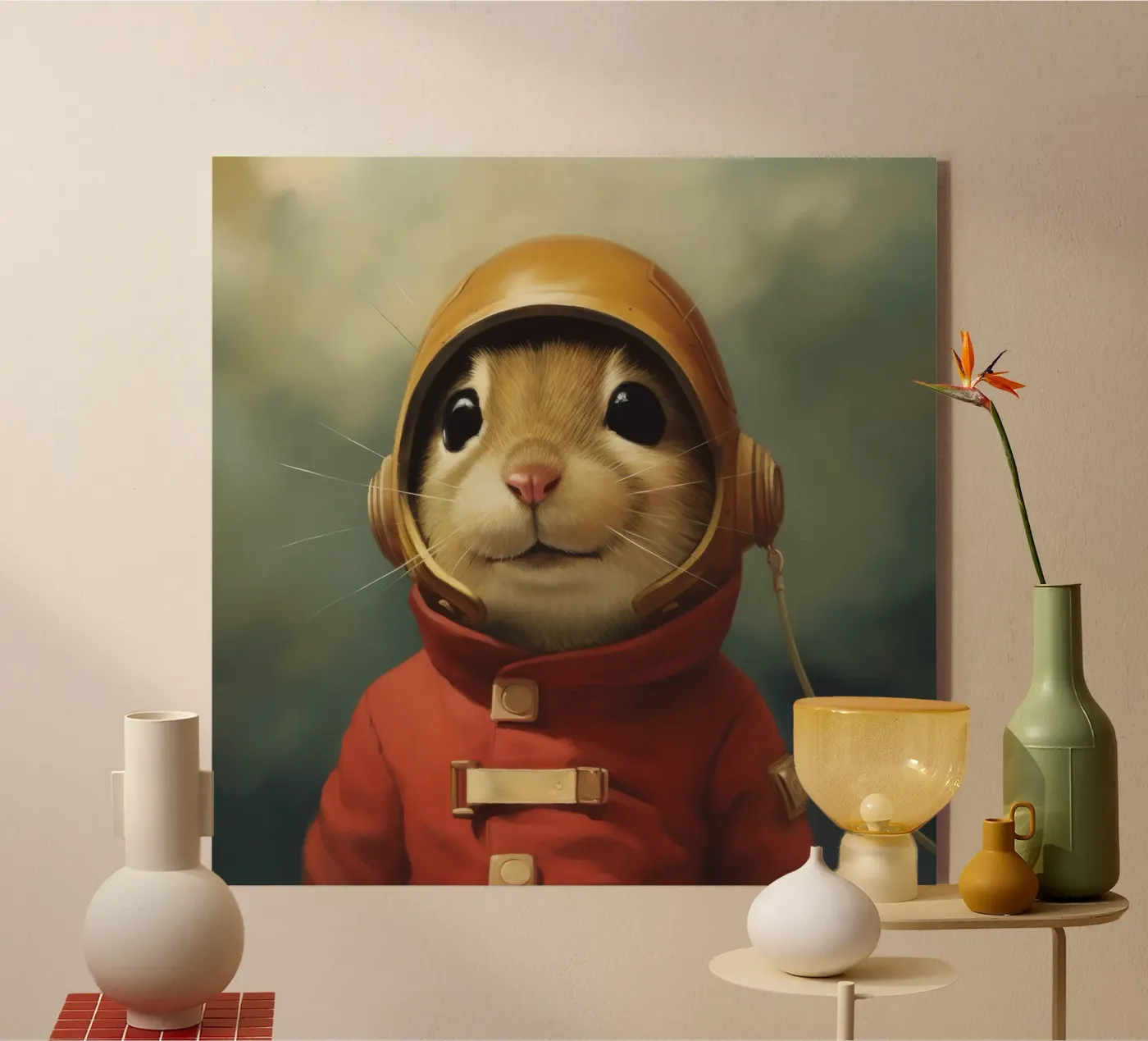 Minimal Gerbil Acryl-Glas von Minimal Animal Art