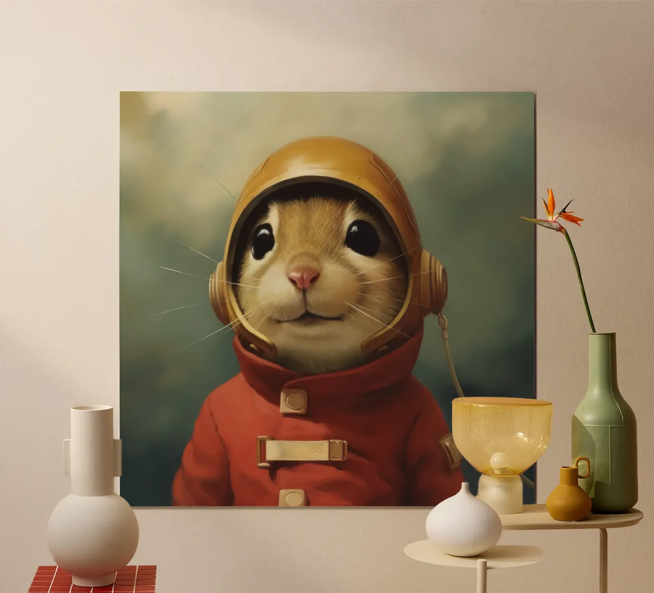 Minimo Gerbil poster da Minimal Animal Art