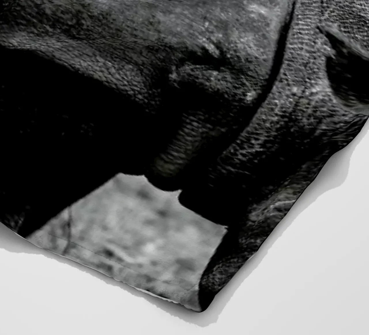 Black Rhino fleece blanket by Shot By Clint
