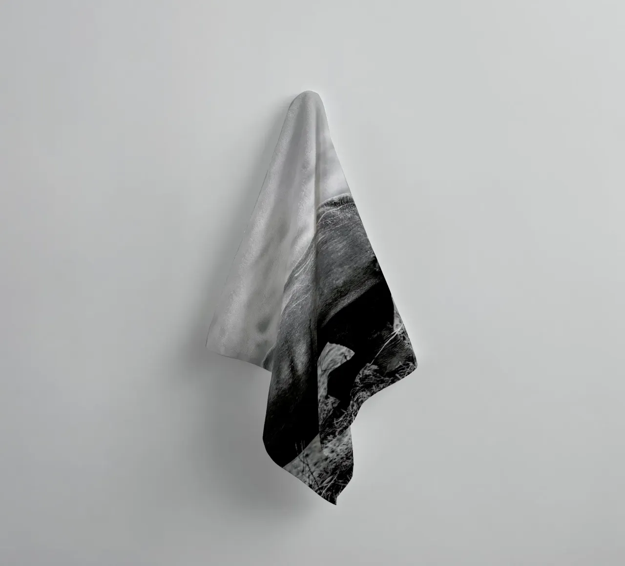 Black Rhino towel by Shot By Clint