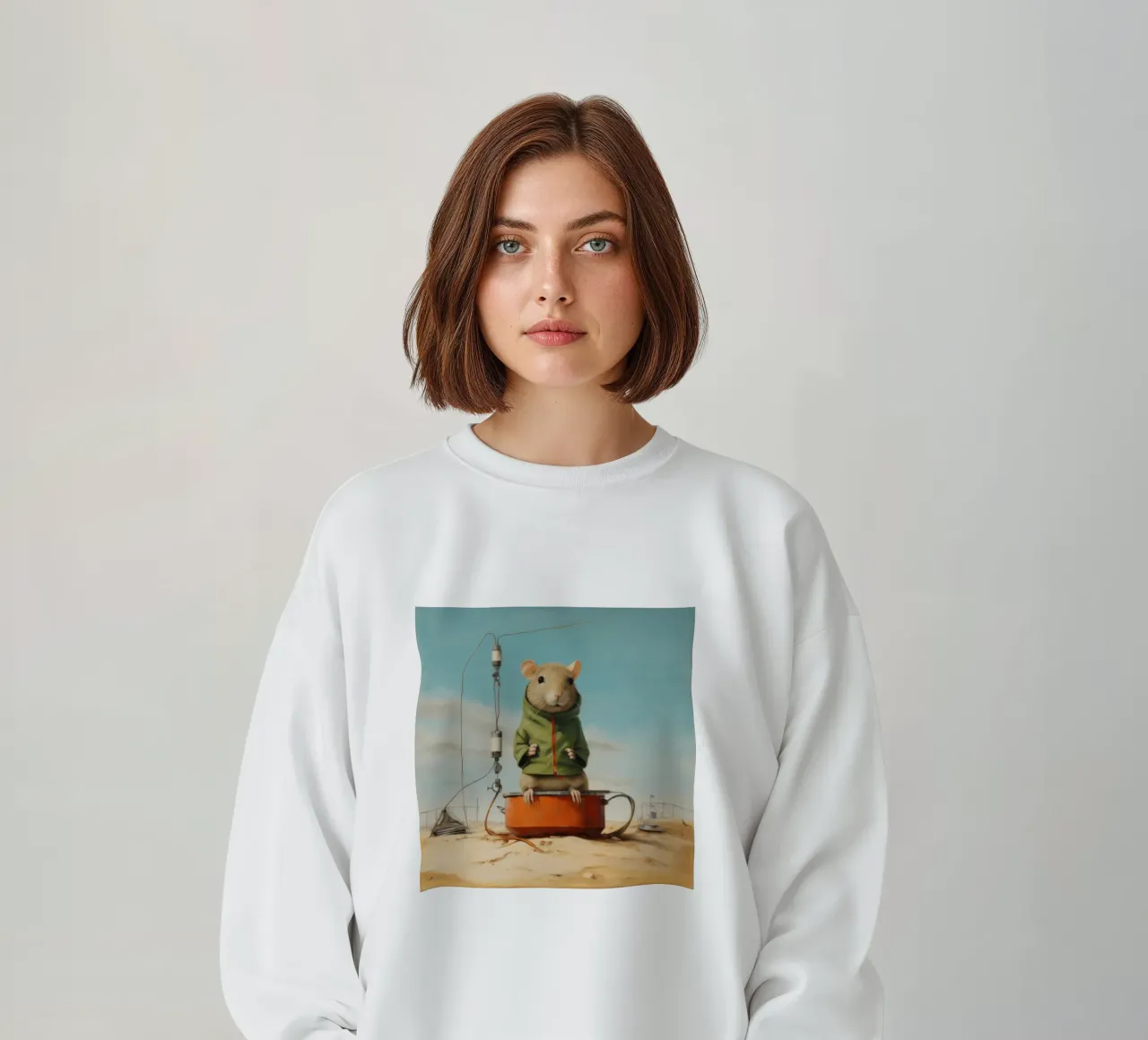 Gerbillo minimo 4 felpa da Minimal Animal Art