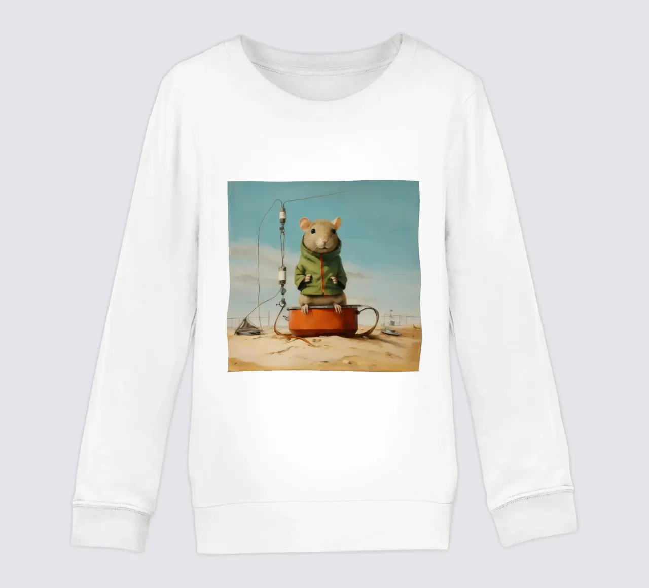 Gerbillo minimo 4 felpa bambino da Minimal Animal Art