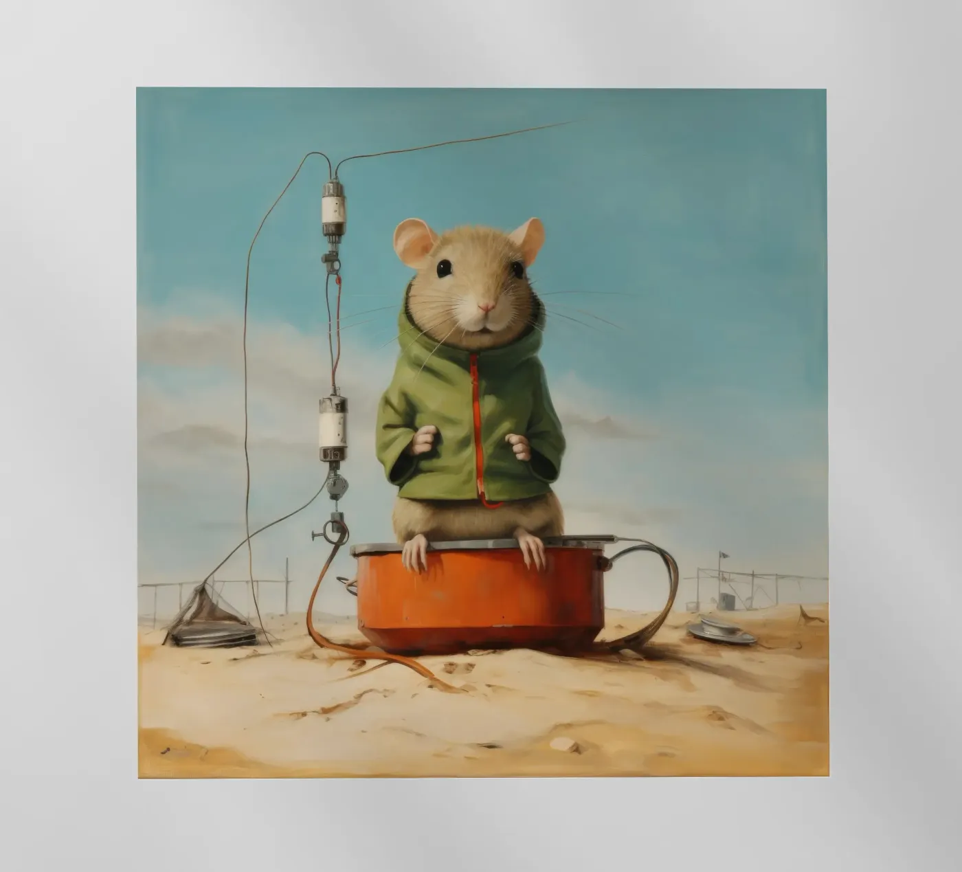Minimal Gerbil pellicola backlit da Minimal Animal Art