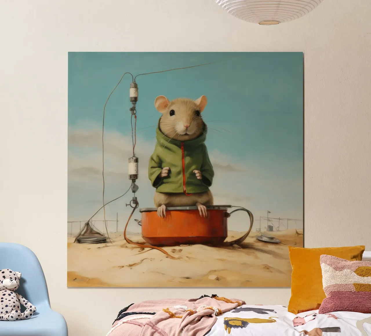 Minimal Gerbil poster by Minimal Animal Art