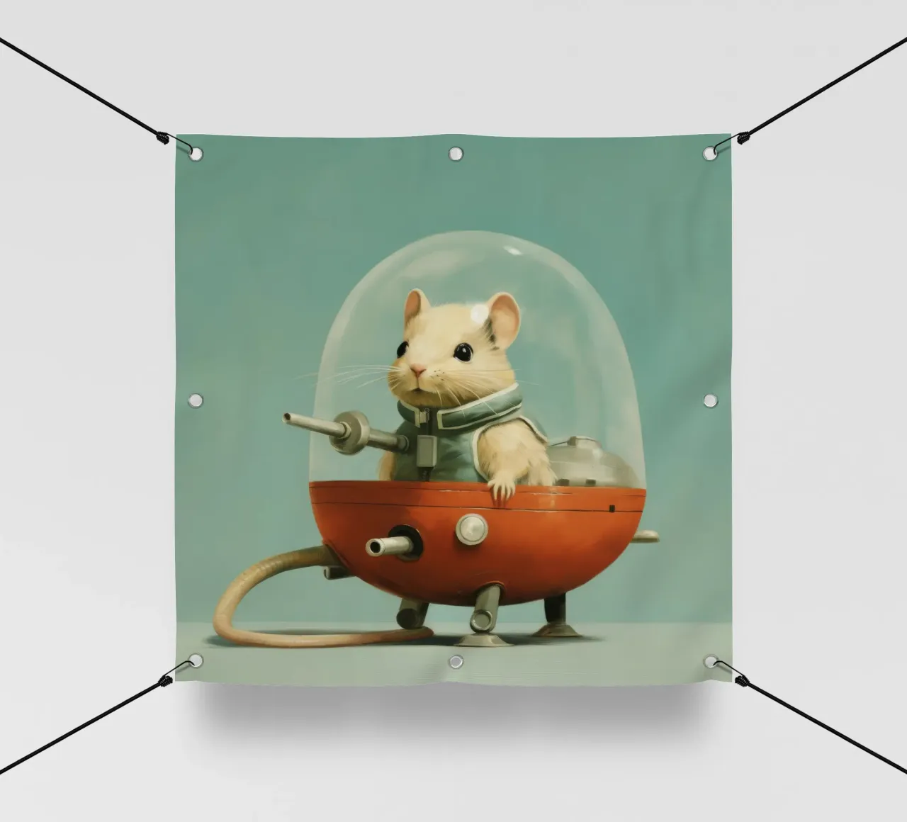 Gerbillo minimo 1 telo in pvc da Minimal Animal Art