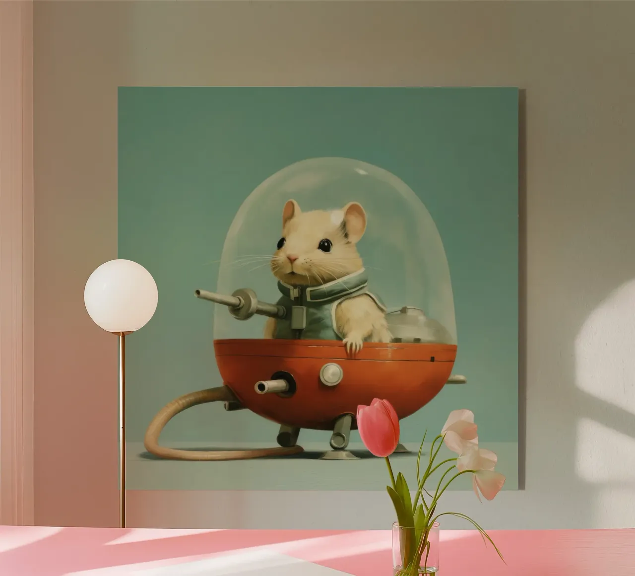 Minimo Gerbil plexiglass da Minimal Animal Art