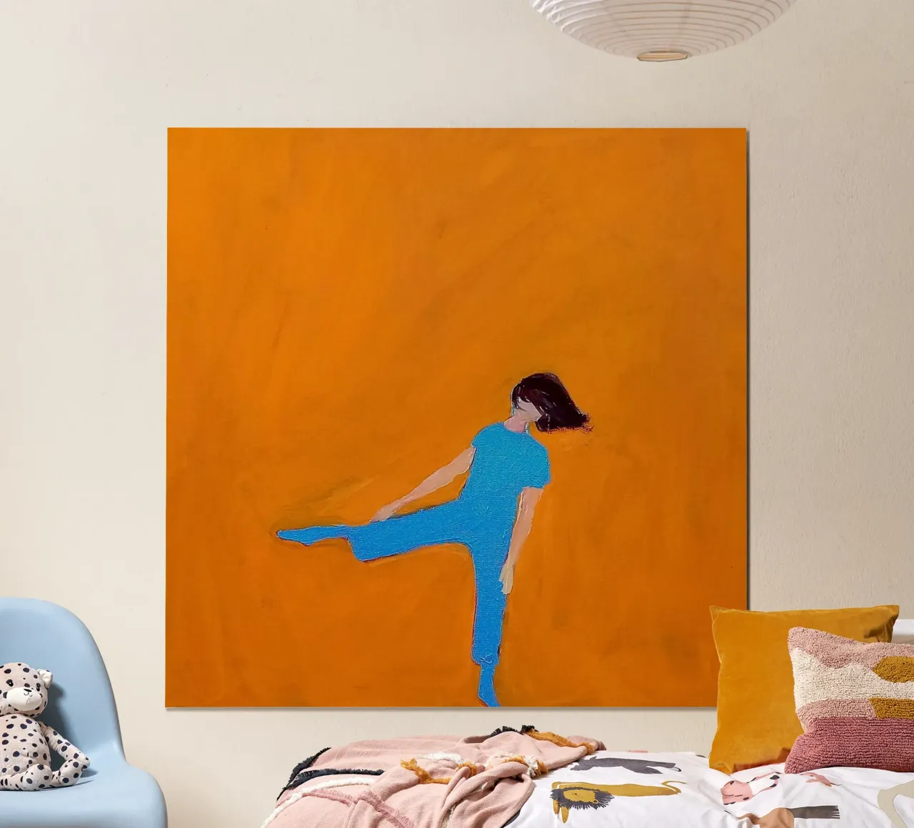 Danza gialla poster con telaio in plastica da tainah negreiros