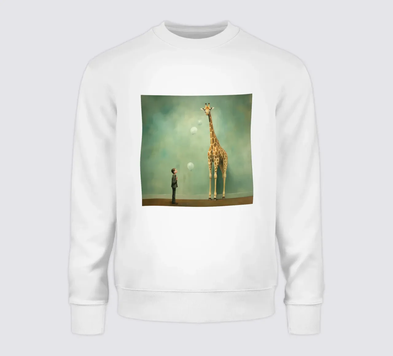 Minimal Giraffe 2 felpa da Minimal Animal Art