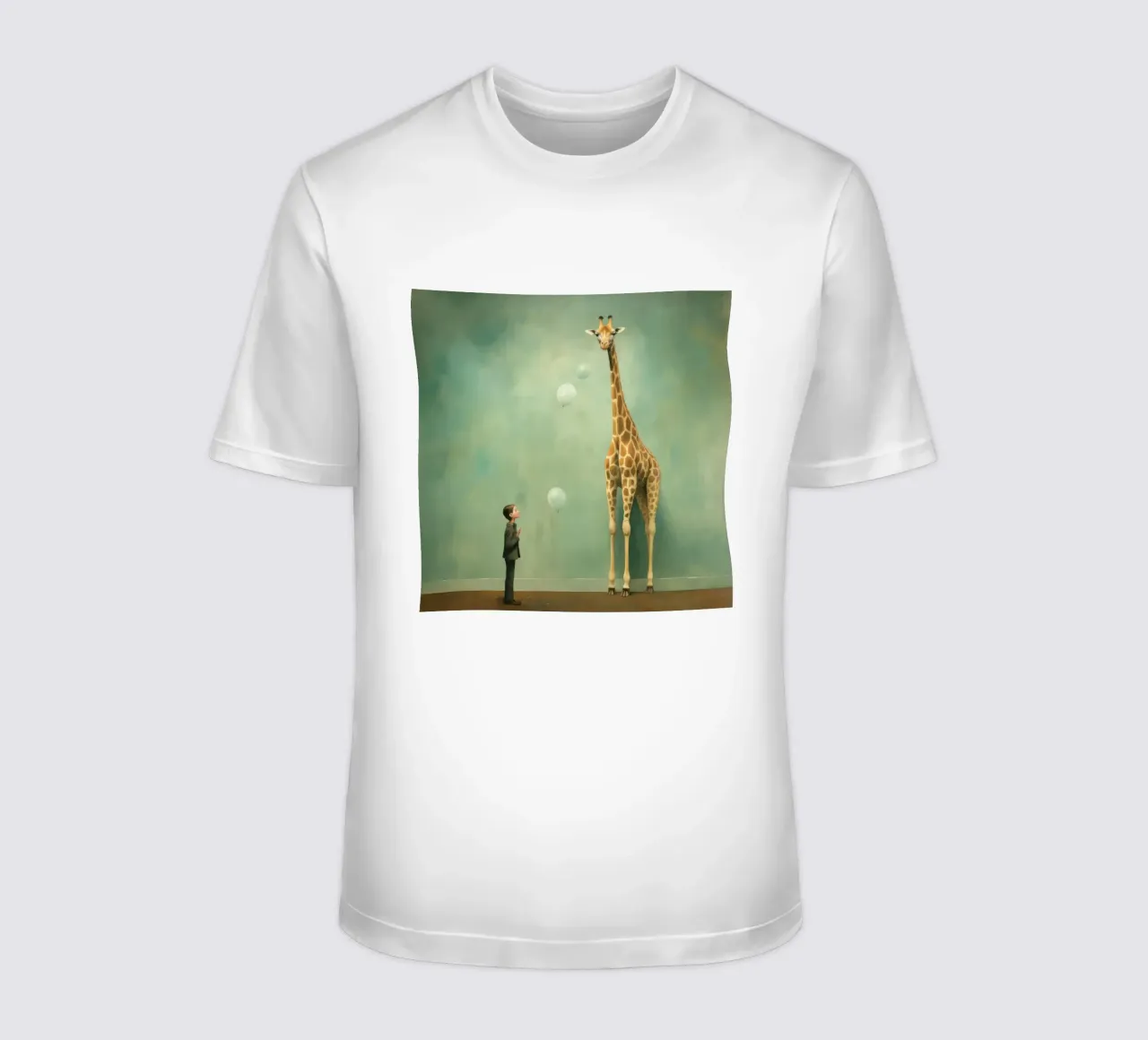 Minimal Giraffe 2 t-shirt da Minimal Animal Art