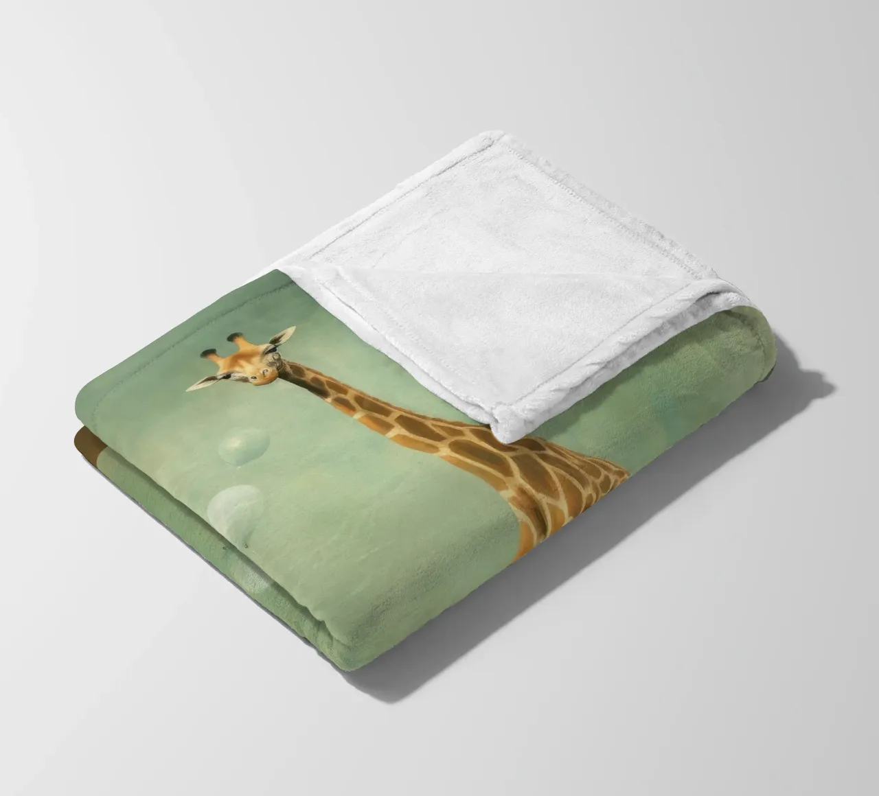 Minimal Giraffe 2 coperta in pile da Minimal Animal Art