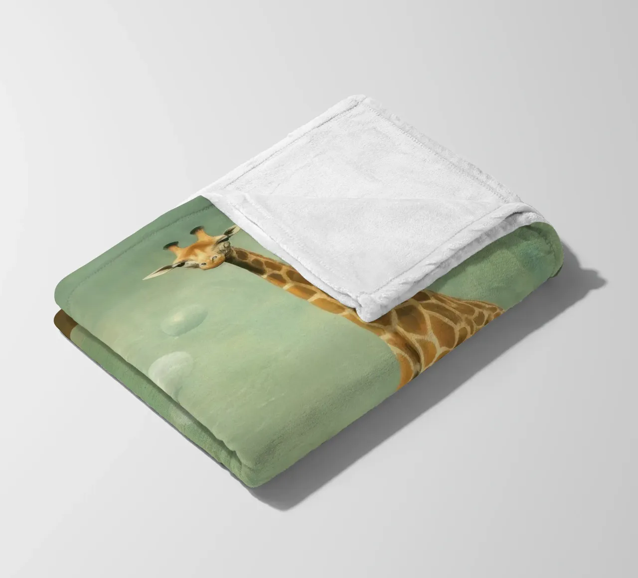 Minimal Giraffe 2 coperta in pile da Minimal Animal Art