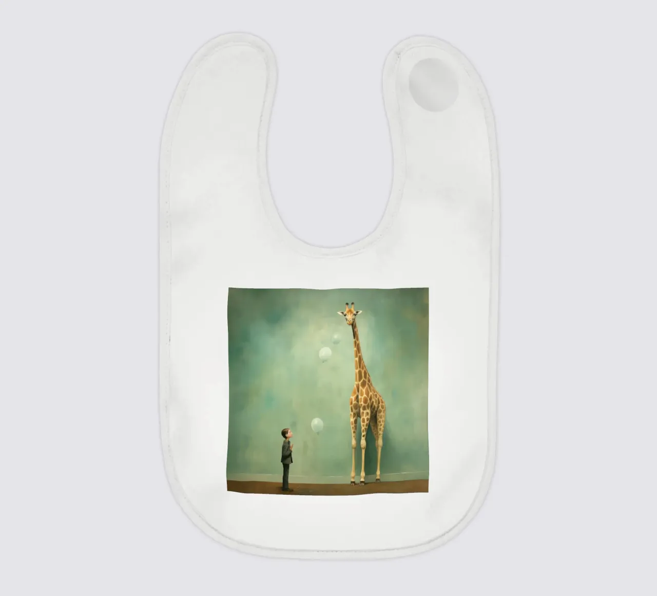 Minimal Giraffe 2 bavaglino da Minimal Animal Art