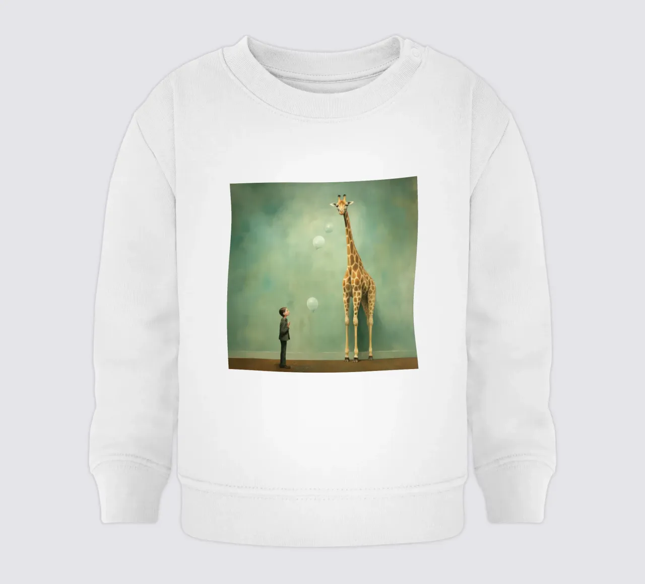 Minimal Giraffe 2 felpa neonato da Minimal Animal Art