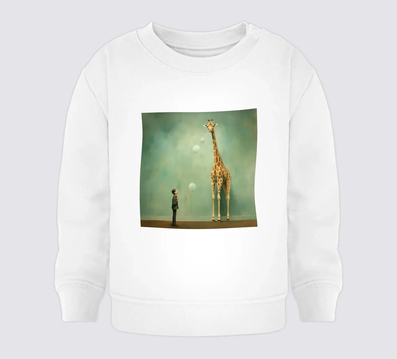 Minimal Giraffe 2 felpa neonato da Minimal Animal Art