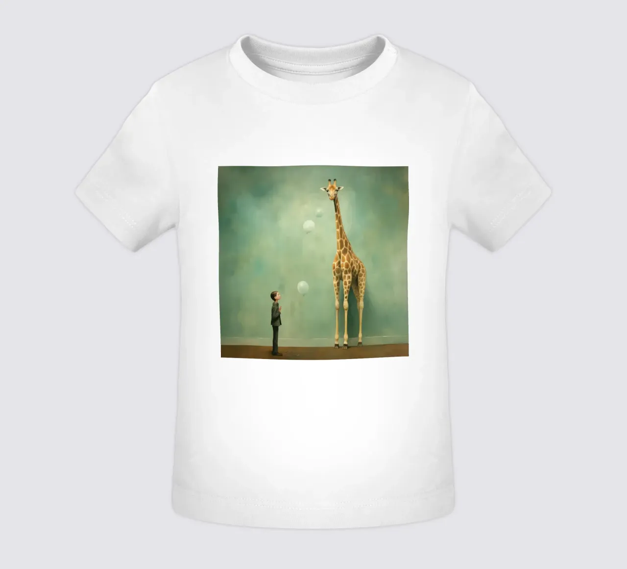 Minimal Giraffe 2 maglietta neonato da Minimal Animal Art