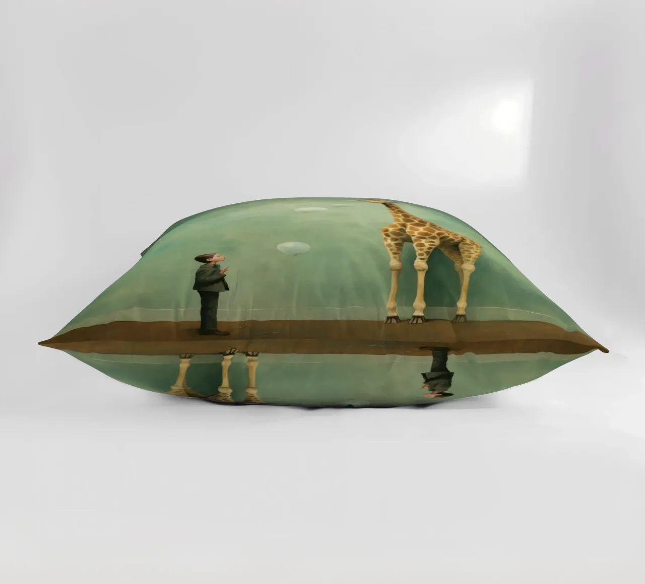 Minimal Giraffe 2 cuscino da Minimal Animal Art