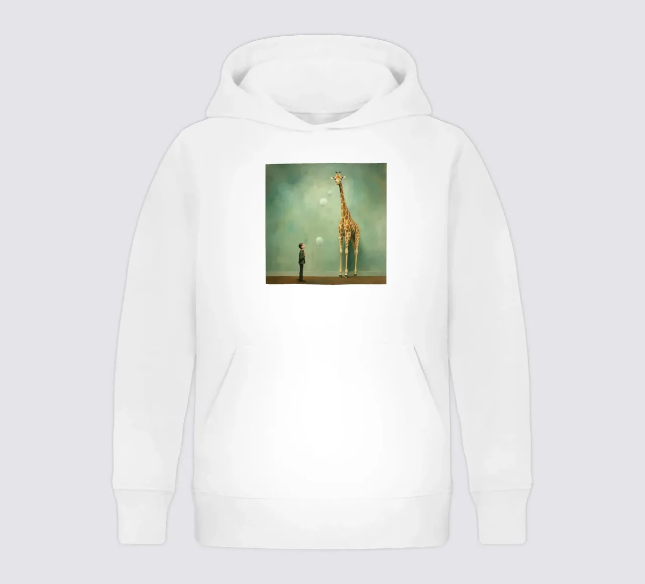 Minimal Giraffe 2 felpa bambino con cappuccio da Minimal Animal Art