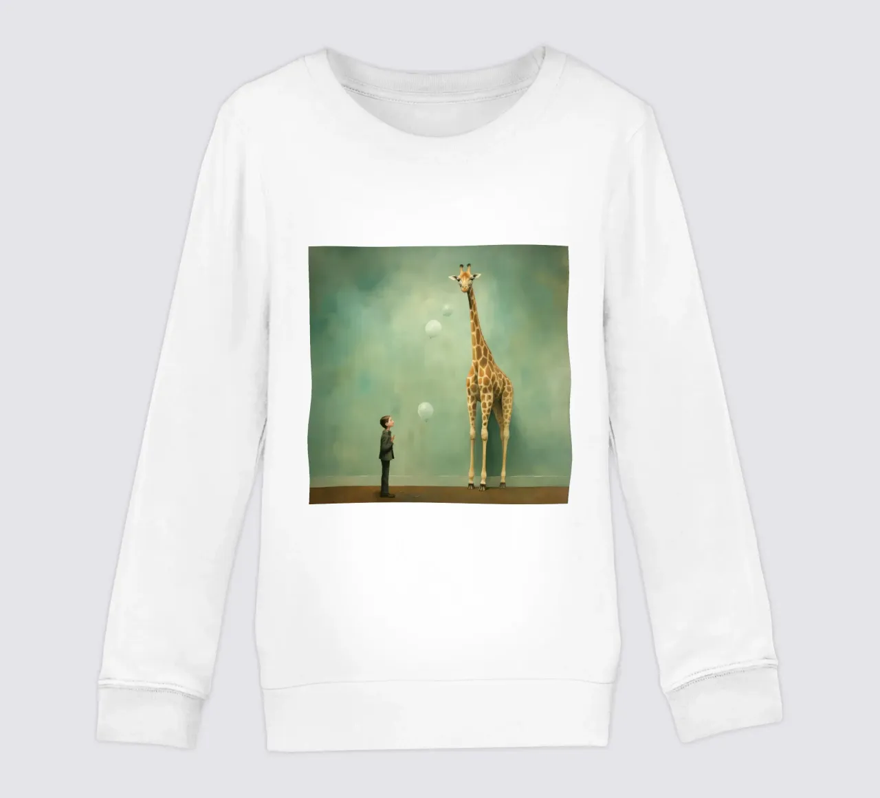 Minimal Giraffe 2 felpa bambino da Minimal Animal Art