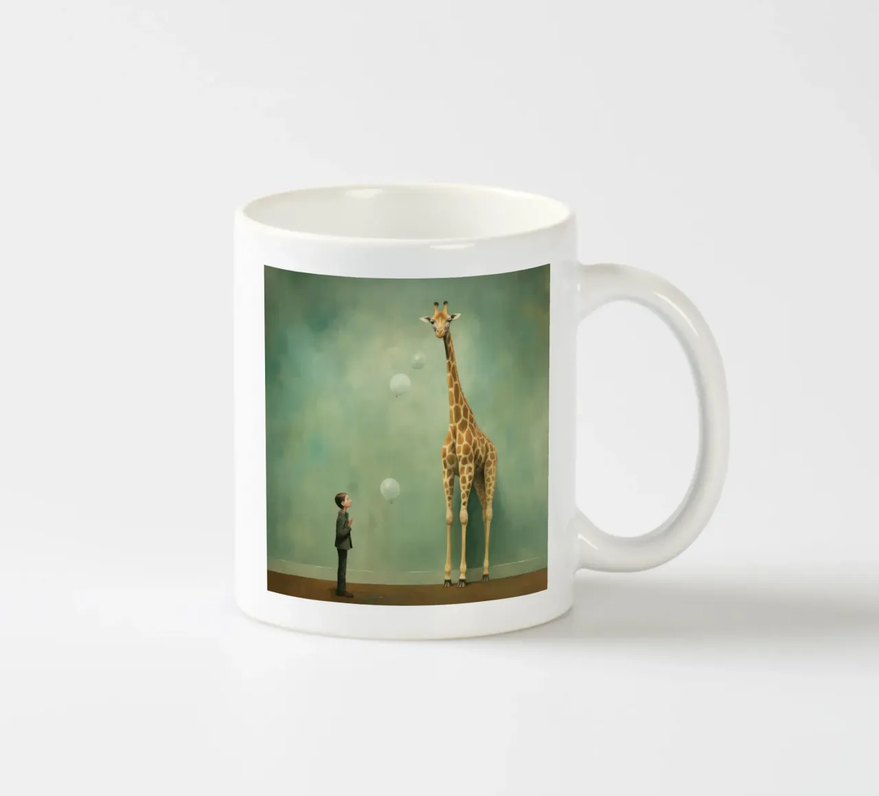 Minimal Giraffe 2 tazza in ceramica da Minimal Animal Art