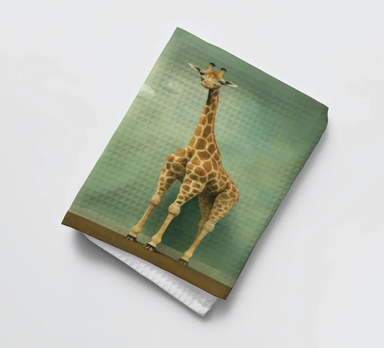 Minimal Giraffe 2 canovaccio da cucina da Minimal Animal Art