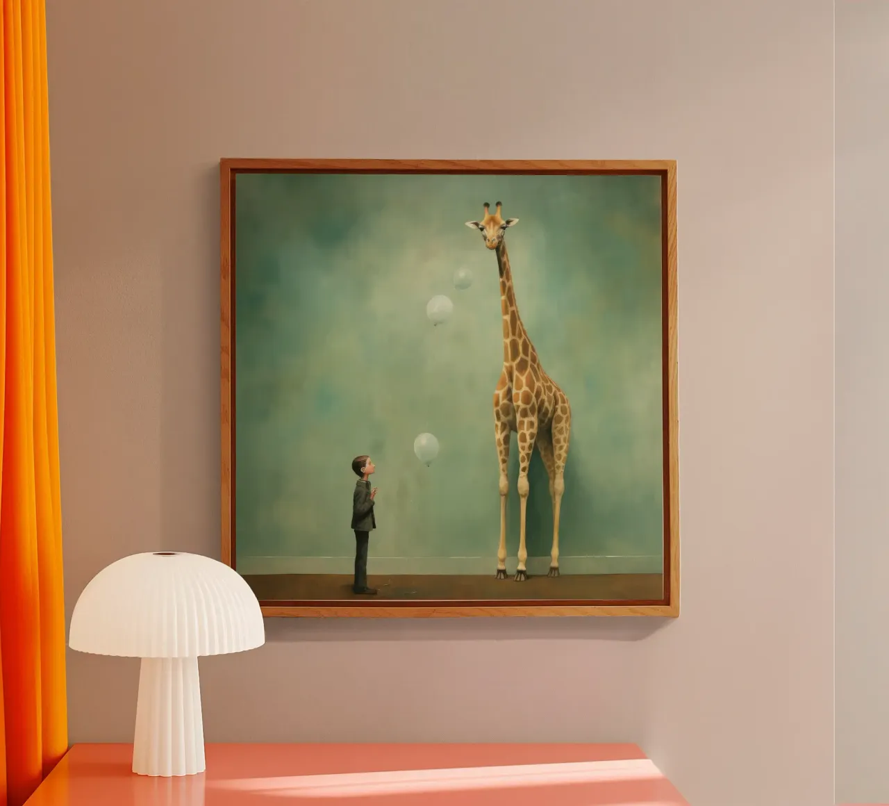 Minimal Giraffe 2 plexiglass da Minimal Animal Art