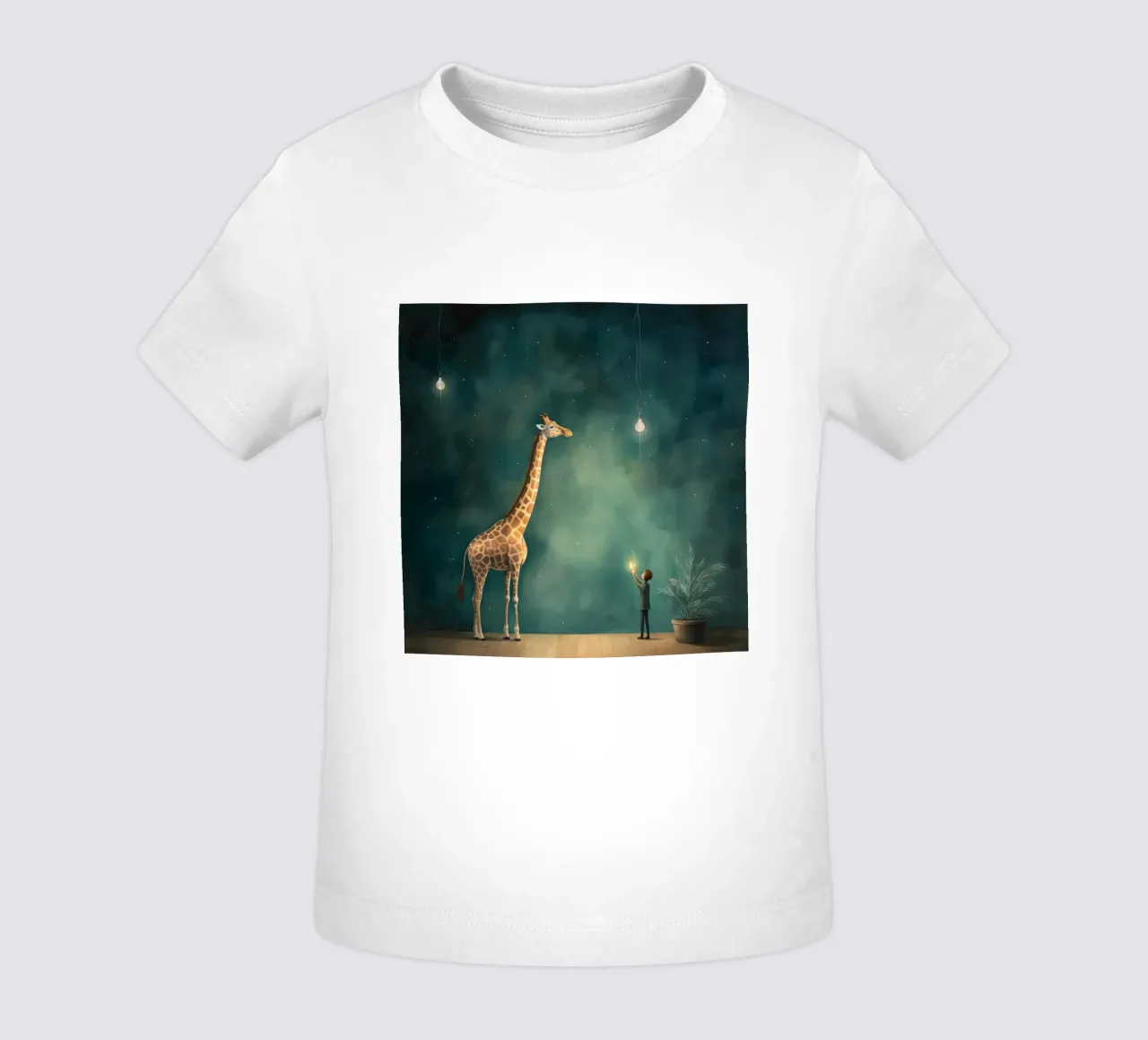 Minimal Giraffe 3 maglietta neonato da Minimal Animal Art