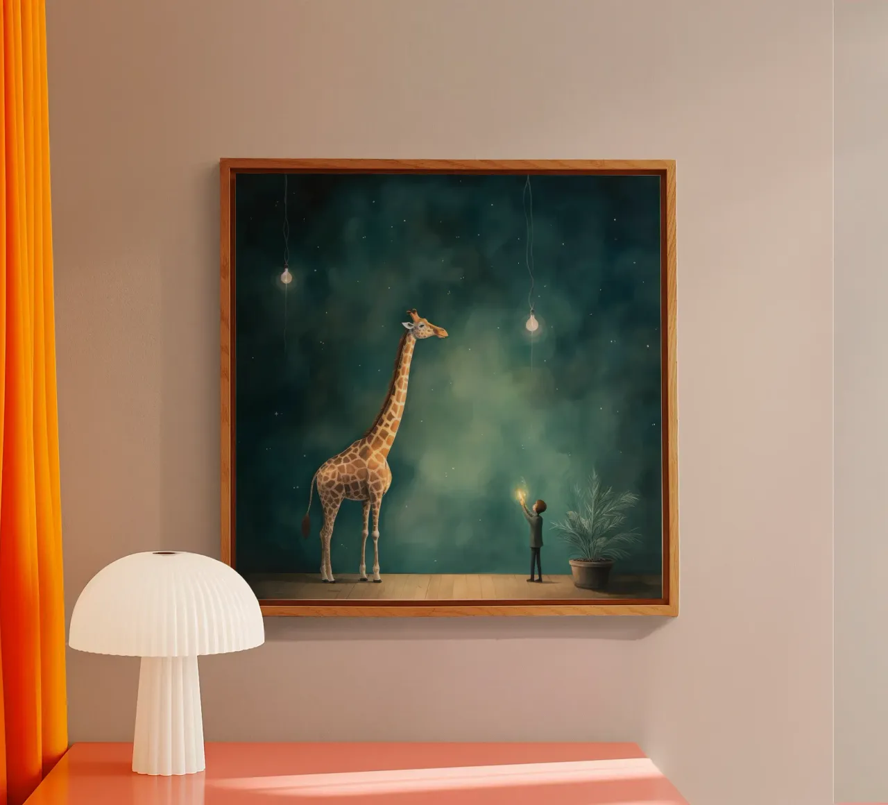 Giraffa minimale plexiglass da Minimal Animal Art