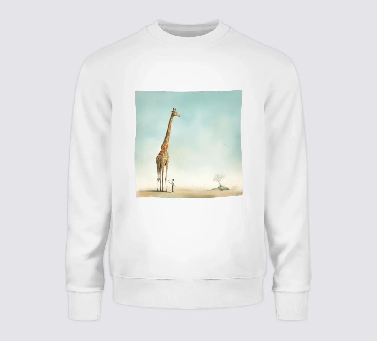 Minimal Giraffe 4 felpa da Minimal Animal Art