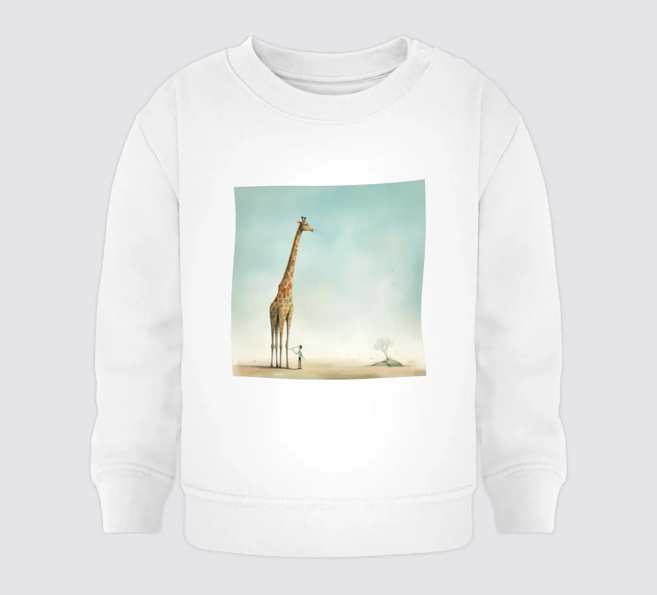 Minimal Giraffe 4 felpa neonato da Minimal Animal Art
