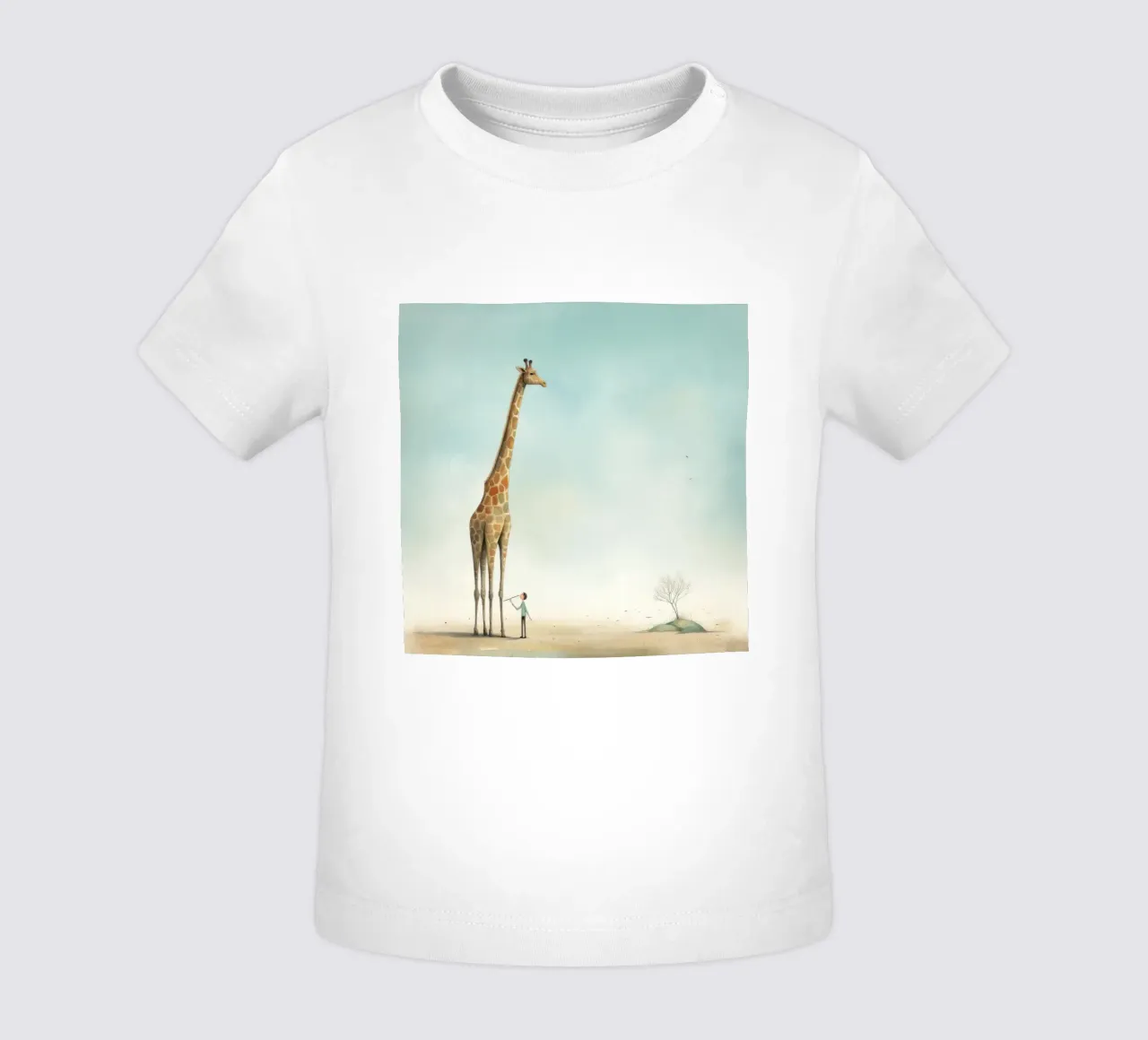 Minimal Giraffe 4 maglietta neonato da Minimal Animal Art