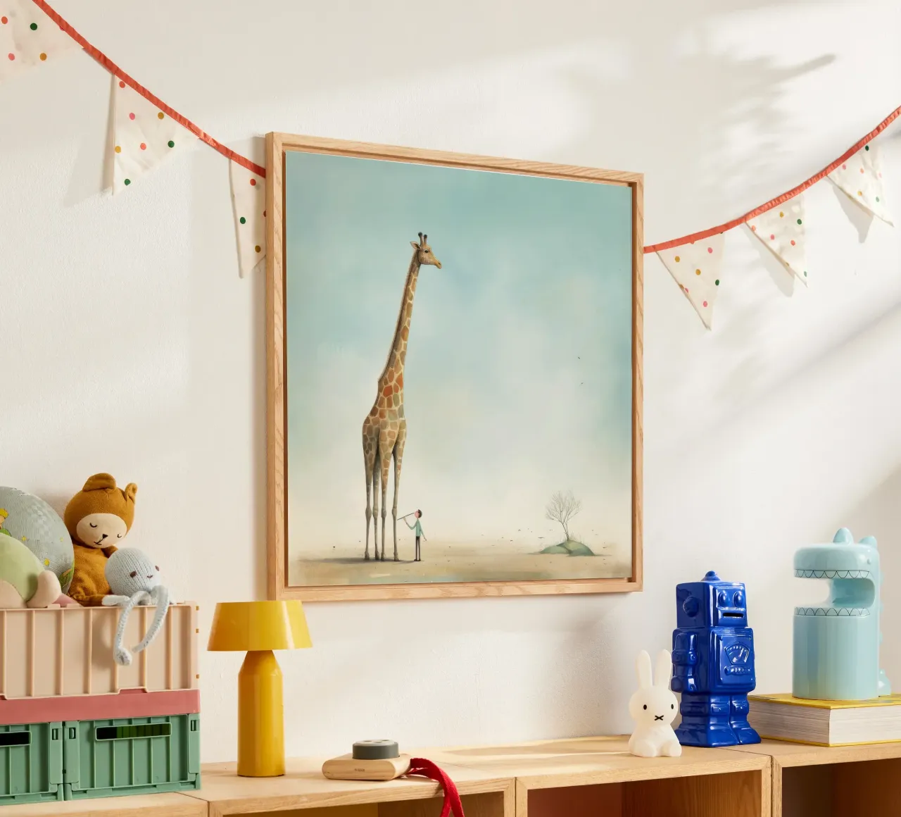 Minimal Giraffe 4 plexiglass da Minimal Animal Art