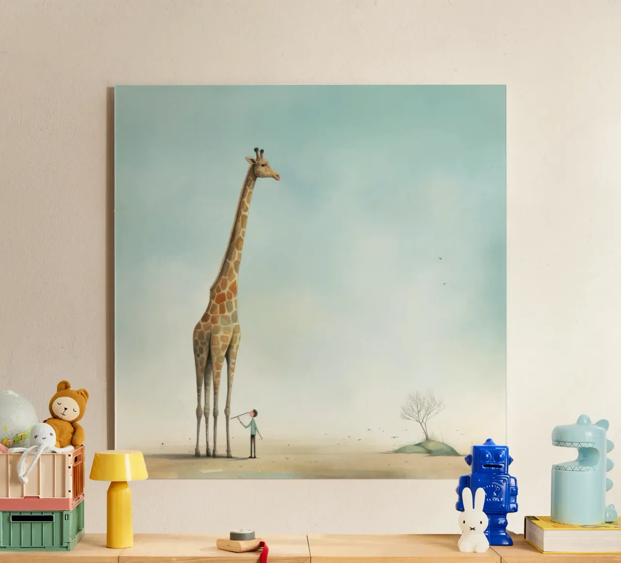 Minimal Giraffe 4 plexiglass da Minimal Animal Art