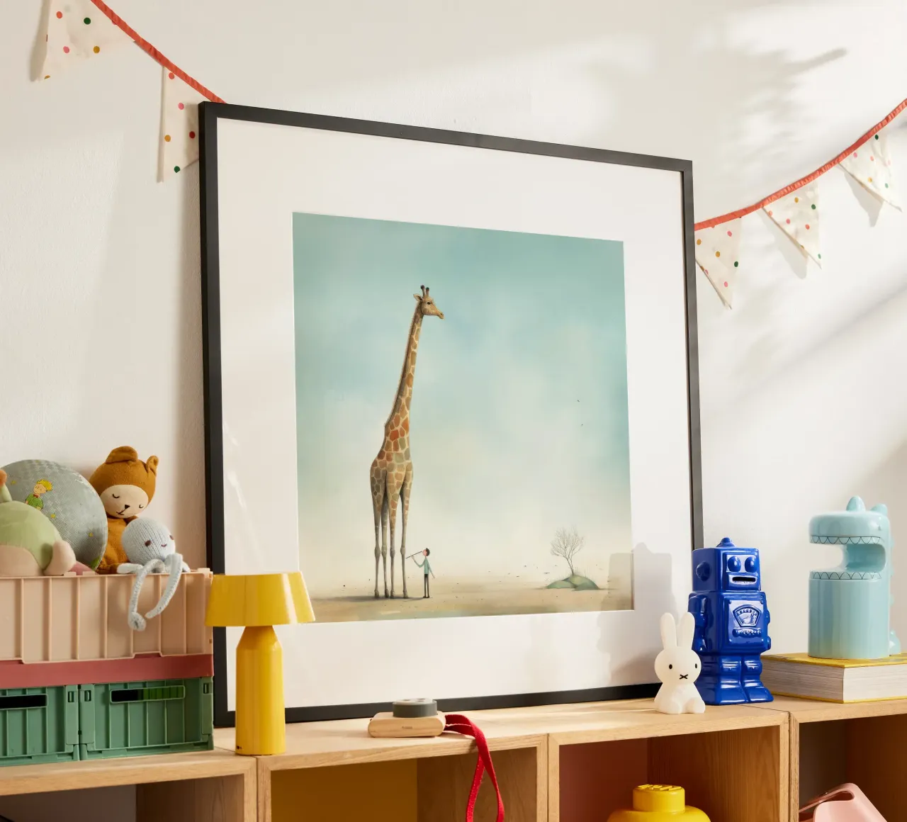 Minimal Giraffe 4 carta hahnemühle da Minimal Animal Art